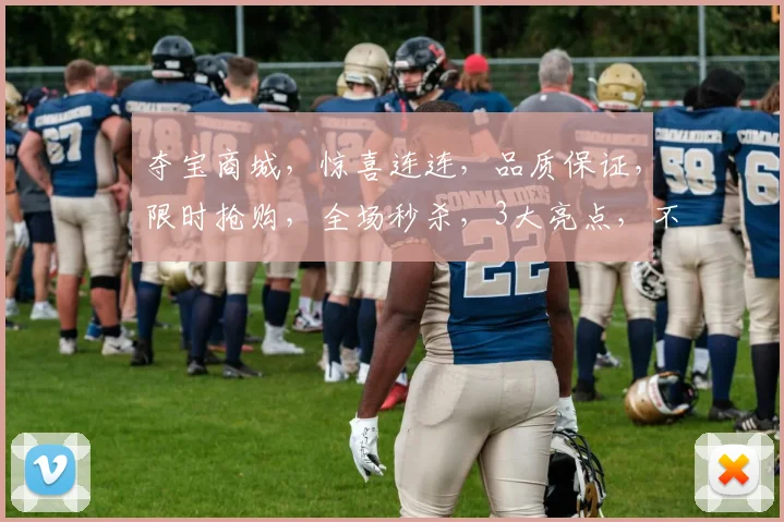夺宝商城，惊喜连连，品质保证，限时抢购，全场秒杀，3大亮点，不容错过